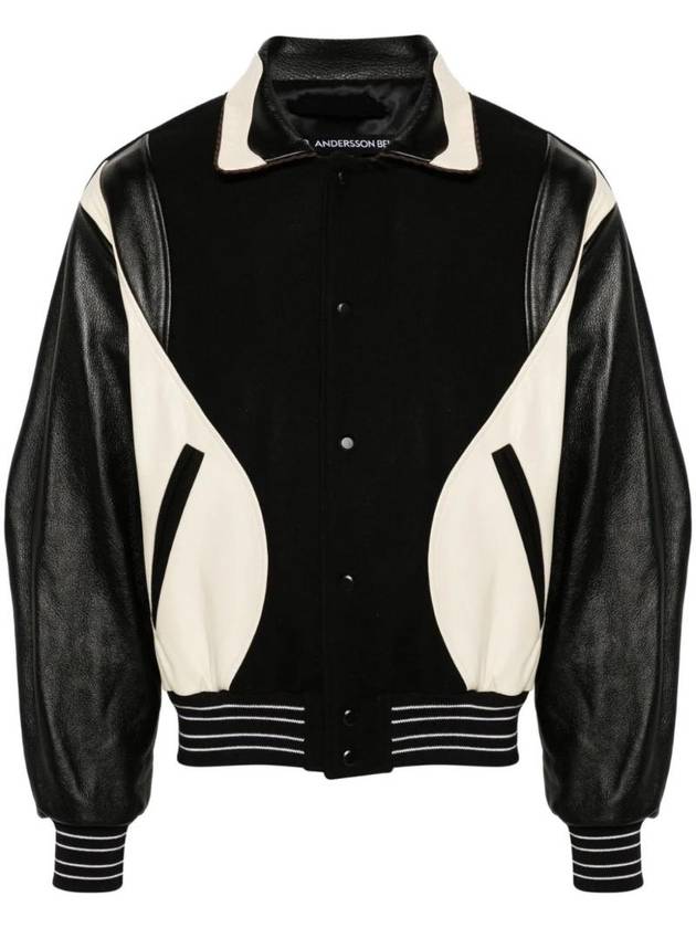 Robyn Varsity Bomber Jacket Black - ANDERSSON BELL - BALAAN 1