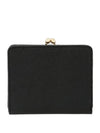 Safiano Frame Half Wallet Black - VIVIENNE WESTWOOD - BALAAN 3