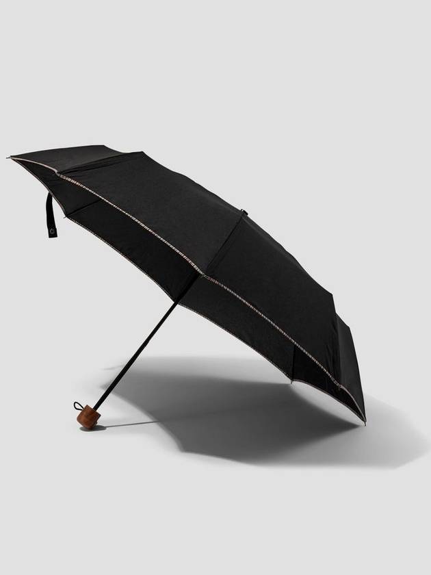 TELESCOPIC UMBRELLA WITH 'SIGNATURE STRIPE' TRIMS - PAUL SMITH - BALAAN 1