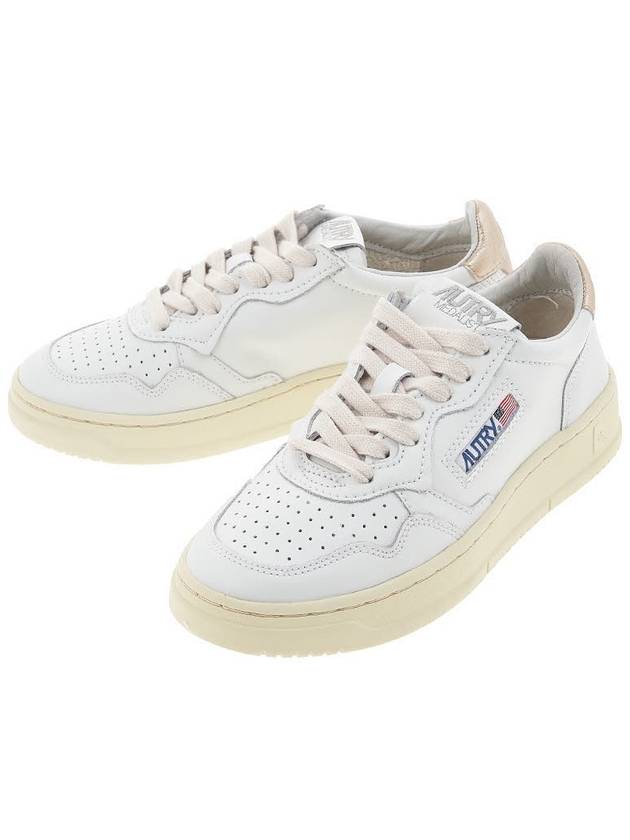 Medalist Goatskin Low Top Sneakers Gold White - AUTRY - BALAAN 2