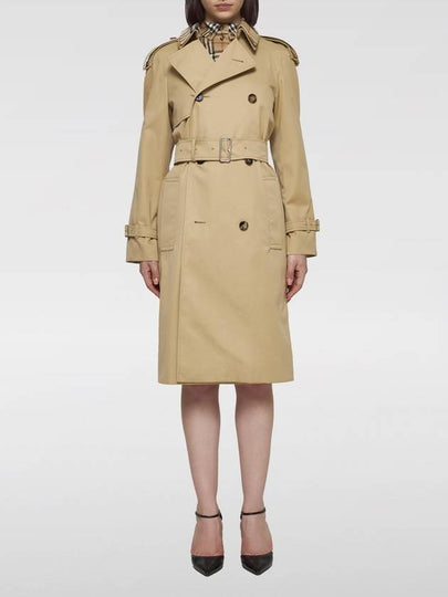 Notched Lapel Trench Coat Beige - BURBERRY - BALAAN 2