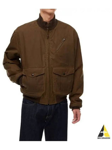 cotton bomber jacket brown - POLO RALPH LAUREN - BALAAN 1