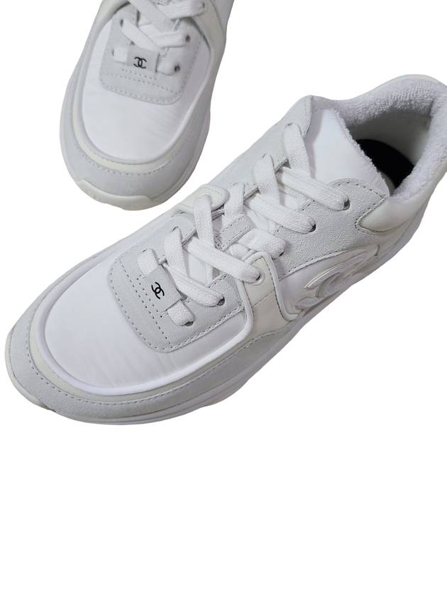 CC logo sneakers white G34360 - CHANEL - BALAAN 3