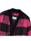 Gingham big check wool half coat pink - THE GREEN LAB - BALAAN 9