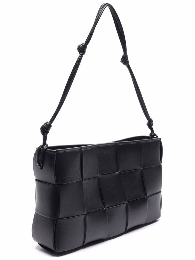 Cassette Strap Shoulder Bag Black - BOTTEGA VENETA - BALAAN 4