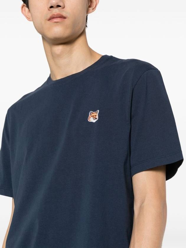 Fox Head Patch Classic Short Sleeve T-Shirt Ink Blue - MAISON KITSUNE - BALAAN 5