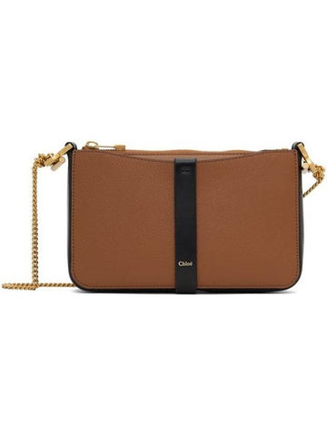 Marci leather cross bag Tan - CHLOE - BALAAN 1