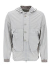 Flatt Nylon Goggle Over Long Sleeve Shirt Grey - CP COMPANY - BALAAN 1