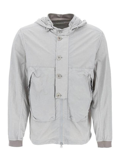 Flatt Nylon Goggle Over Long Sleeve Shirt Grey - CP COMPANY - BALAAN 2