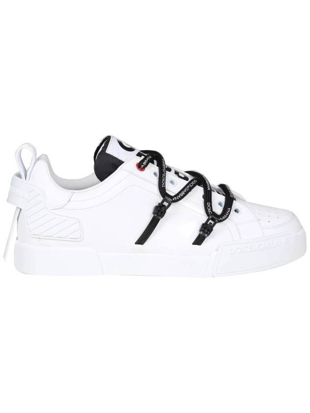 Dolce & Gabbana Men's Portofino Low Top Sneakers White - DOLCE&GABBANA - BALAAN 1