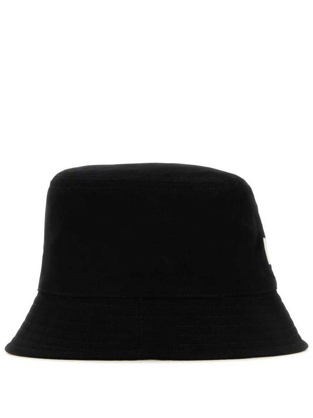 Haley Embroidered Logo Bucket Hat Black - ISABEL MARANT - BALAAN 3