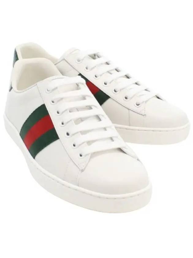 Ace Leather Sneakers White - GUCCI - BALAAN 2