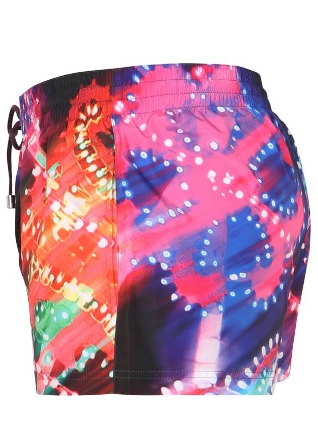 Men's Luminari Print Swim Shorts Pink Navy - DOLCE&GABBANA - BALAAN 4