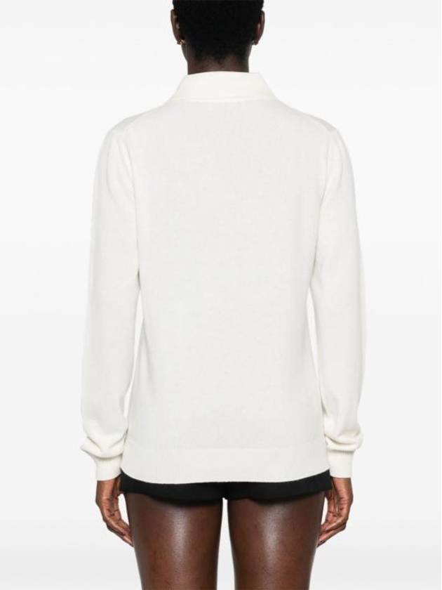 Cashmere Knit Cardigan White - MIU MIU - BALAAN 3