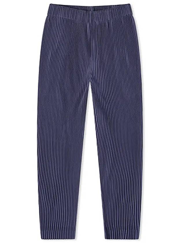 Pleated Tapered Straight Pants Blue - ISSEY MIYAKE - BALAAN 2