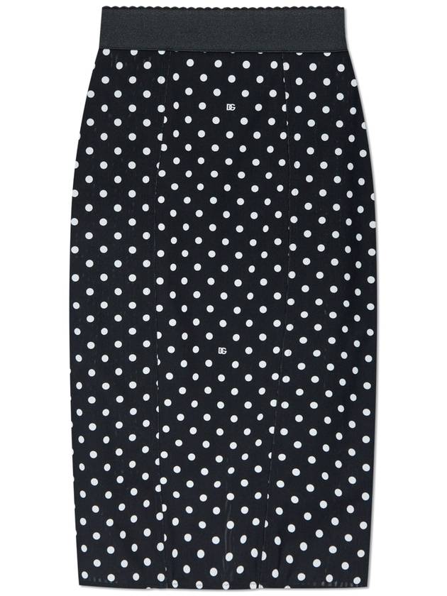 Midi Skirt F4CWKT FSUBG HNZQW BLACK WHITE - DOLCE&GABBANA - BALAAN 2