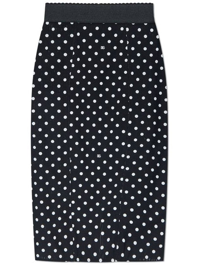 Midi Skirt F4CWKT FSUBG HNZQW BLACK WHITE - DOLCE&GABBANA - BALAAN 2