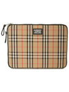 Logo Patch Check Clutch Laptop Case 8021190 - BURBERRY - BALAAN 1