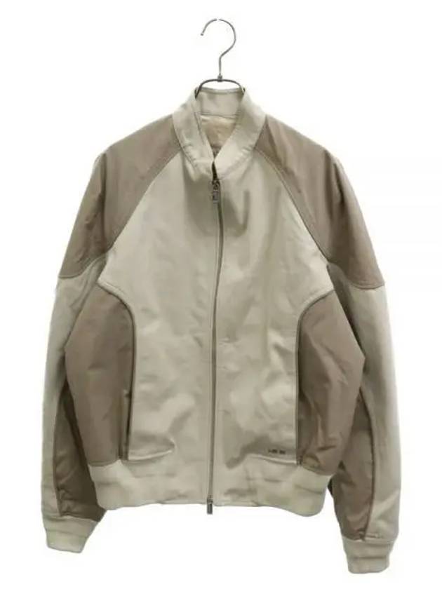 Cotton Canvas Bomber Jacket Beige - DIOR - BALAAN 2