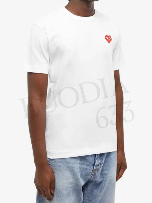 SS24 Play Comme des Gar ons Invaders Men s T Shirt White P1T322 - COMME DES GARCONS PLAY - BALAAN 6