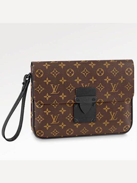 S-Lock A4 Pouch Bag Brown - LOUIS VUITTON - BALAAN 2