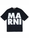 Kids Big Logo T Shirt Black M00656 M00LE 0M900 - MARNI - BALAAN 1