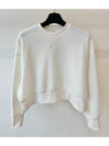 Fleece Crop Sweatshirt DQ6845 133 White WOMENS XS M L Asian Fit - NIKE - BALAAN 1