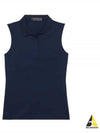 Collar Pleated Sleeveless Navy - G/FORE - BALAAN 2