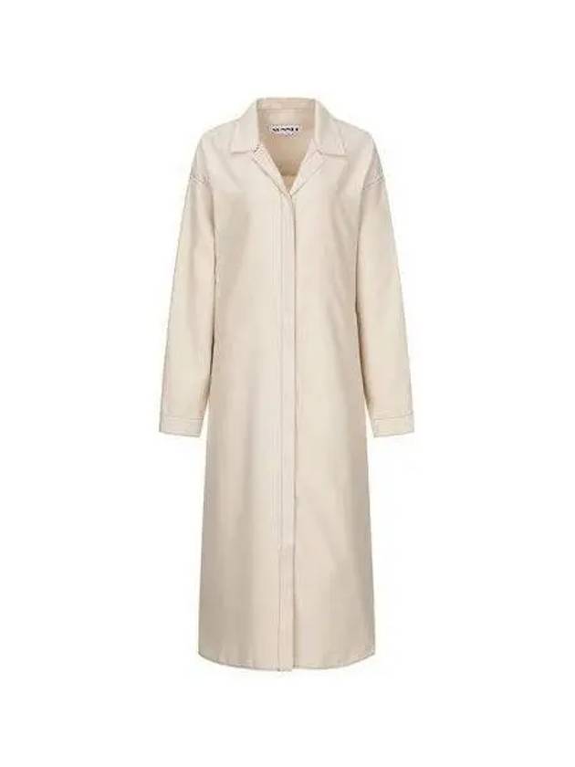 Long sleeve shirt dress beige CRTWWDRE008 TWI002 - SUNNEI - BALAAN 1