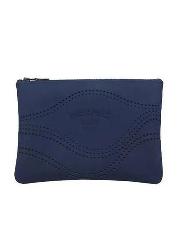 navy clutch bag - HERMES - BALAAN 1