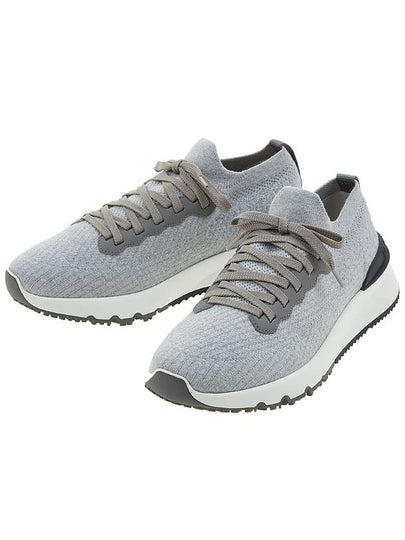 Knit Running Sneakers Grey - BRUNELLO CUCINELLI - BALAAN 2