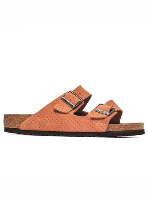 Arizona Perforated Suede Slippers Orange - BIRKENSTOCK - BALAAN 4