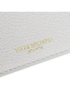 RWB Striped Leather Card Wallet White - THOM BROWNE - BALAAN 7