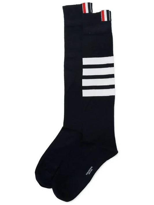24FW Navy diagonal long socks FAS026B 01690 415 - THOM BROWNE - BALAAN 1