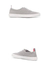 Women's Heritage Cotton Canvas Low Top Sneakers Grey - THOM BROWNE - BALAAN 5