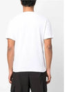 Men's Pisato Effect Logo Patch Pocket Short Sleeve T-Shirt White - STONE ISLAND - BALAAN 5