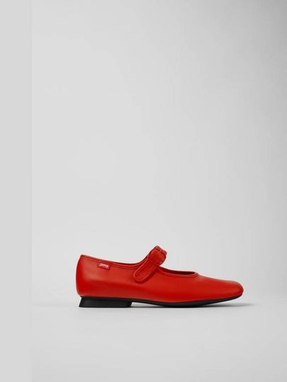 Casi Myra Mary Jane Leather Flat Red - CAMPER - BALAAN 2