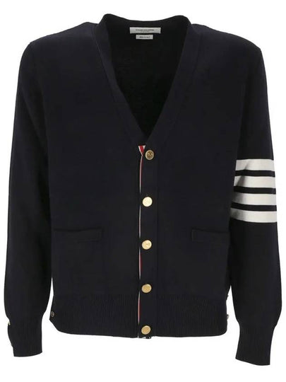 Milano Stitch 4 Bar Cardigan Navy - THOM BROWNE - BALAAN 2