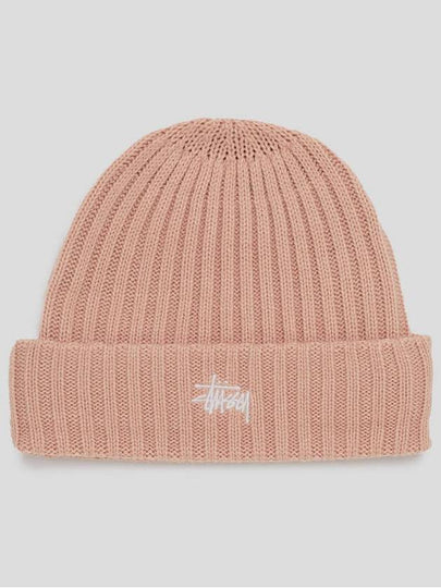 Graffiti Rip Knit Beanie Blush - STUSSY - BALAAN 2