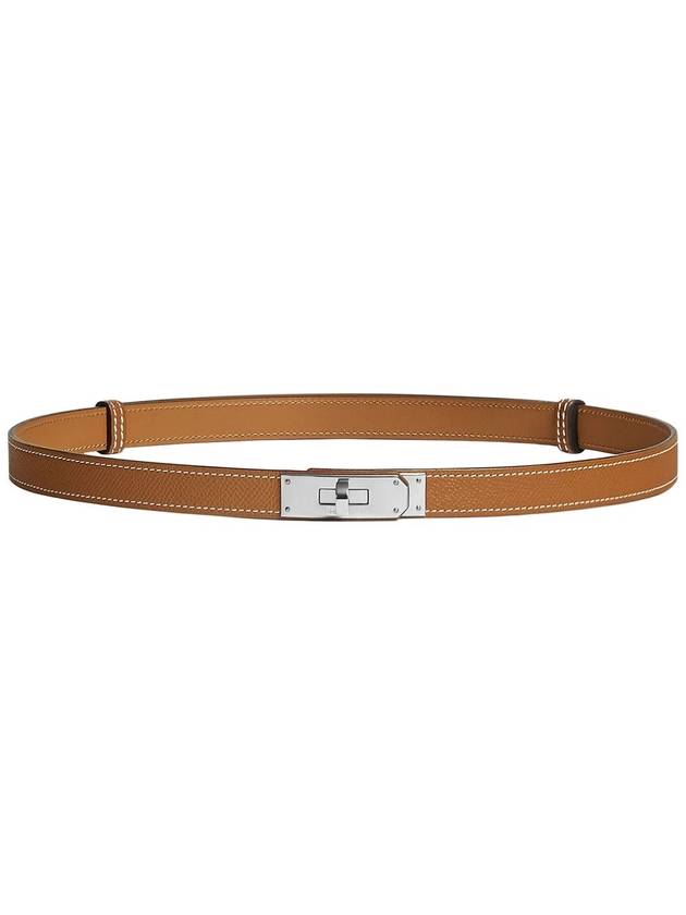 Women's Kelly 18 Silver Belt Gold - HERMES - BALAAN 2