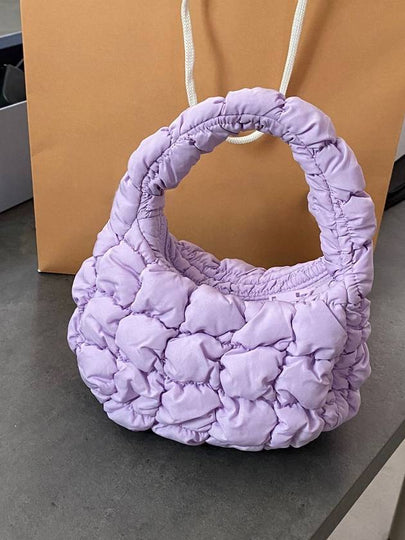 Quilted Micro Tote Bag Purple - COS - BALAAN 2