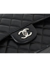 Classic large black silver lambskin 73982 - CHANEL - BALAAN 5