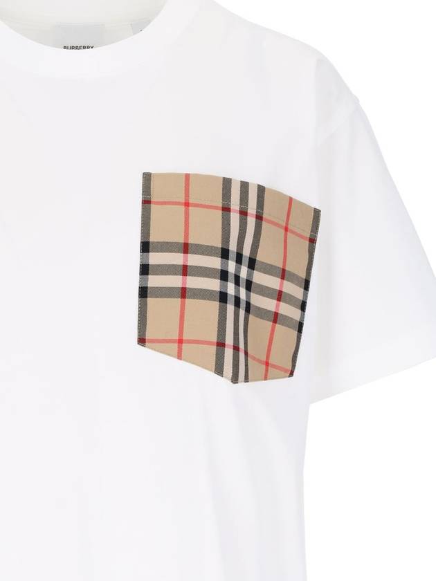 Long Sleeve T-Shirt 8073031A1464 WHITE - BURBERRY - BALAAN 4