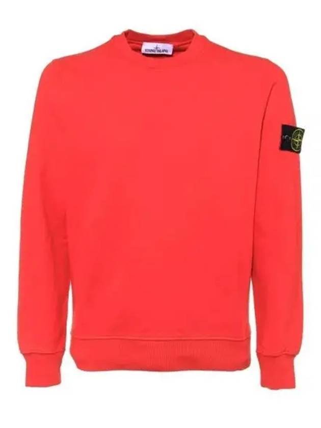 Wappen Patch Crew Neck Sweatshirt Red - STONE ISLAND - BALAAN 2