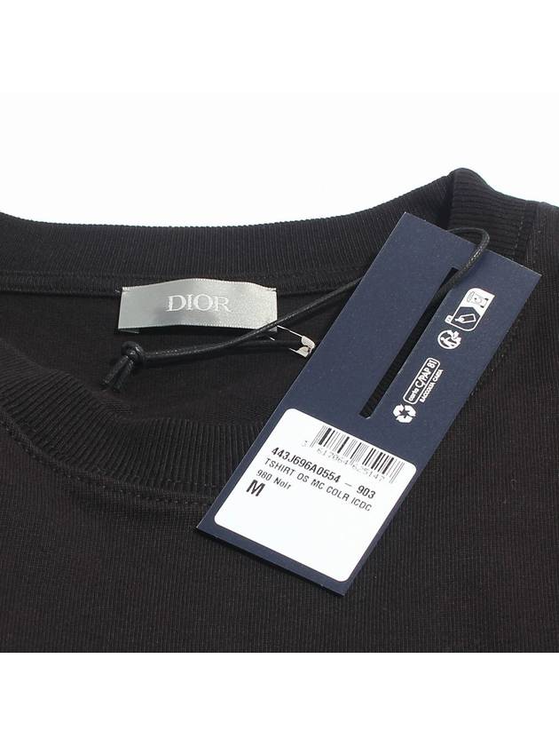 Logo Short Sleeve Black 443J696A0554 980 - DIOR - BALAAN 6