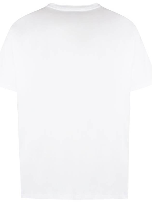 Logo Print Short Sleeve T-Shirt White - BURBERRY - BALAAN 3