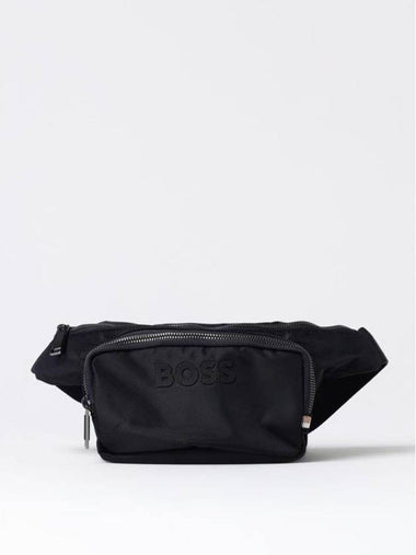 Catch 3.0 Logo Stripe Strap Belt Bag Dark Blue - HUGO BOSS - BALAAN 1