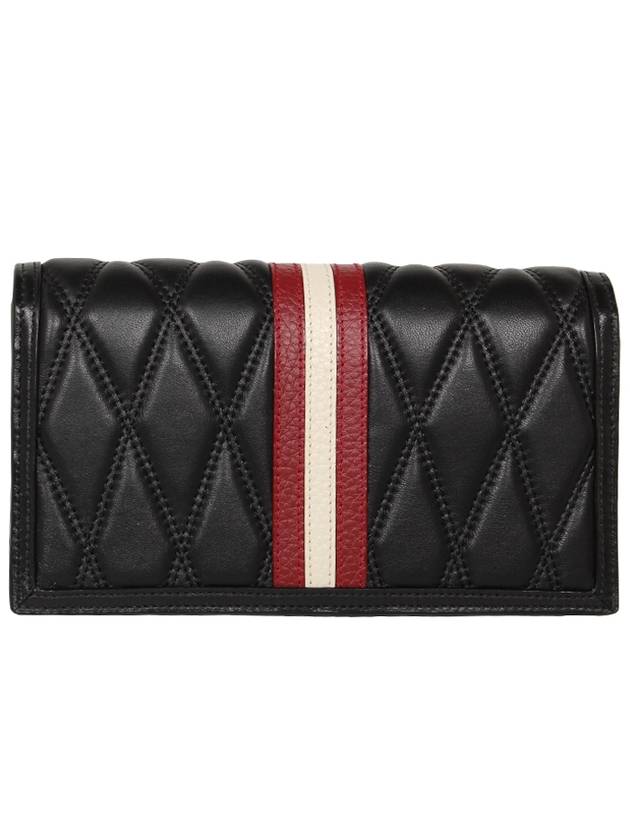 Quilted Leather Dafford Cross Bag Black - BALLY - BALAAN 3