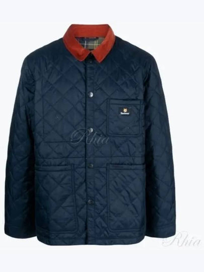 Kenning Quilting  Logo Patch Jacket Navy - BARBOUR - BALAAN 2