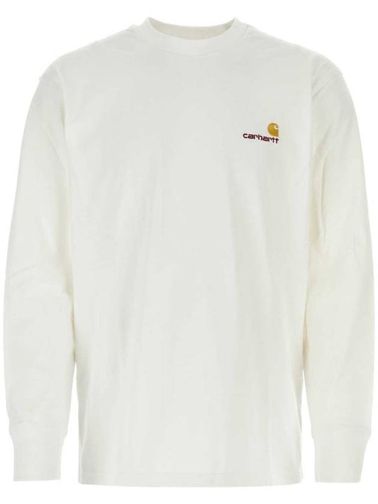 American Script Long Sleeve T-Shirt White - CARHARTT WIP - BALAAN 1